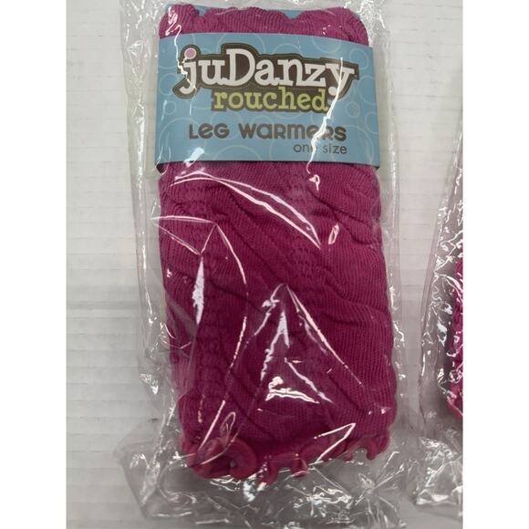 JuDanzy Toddler Leg Warmers Set Of 2 Pair pink solid NWT - Picture 2 of 5